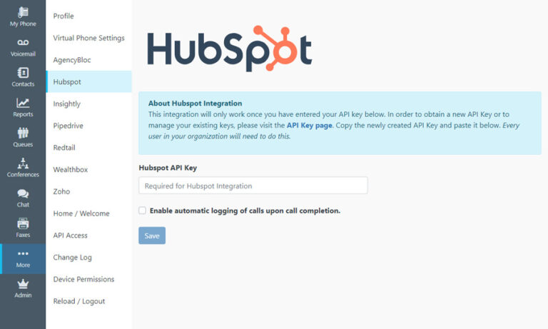 Hubspot VoIP Integration with Intulse VoIP Phone System